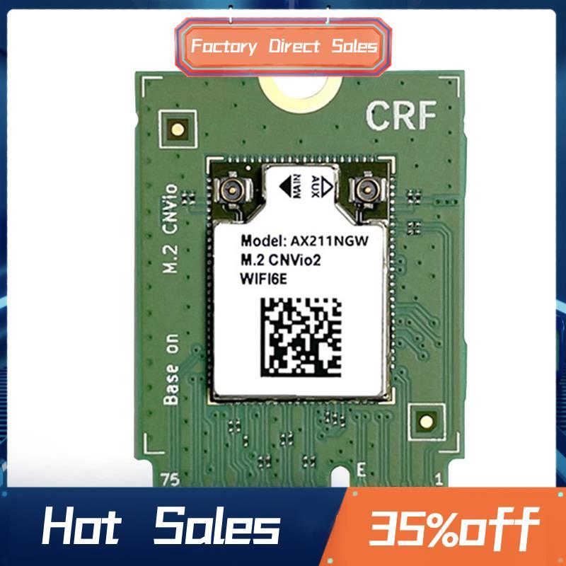 AX211NGW WiFi 6E Card 2.4G & 5G & 6G M.2 CNVio Bluetooth 5.3 802.11AX Hỗ trợ Win10 Win11 LINUX Thẻ W