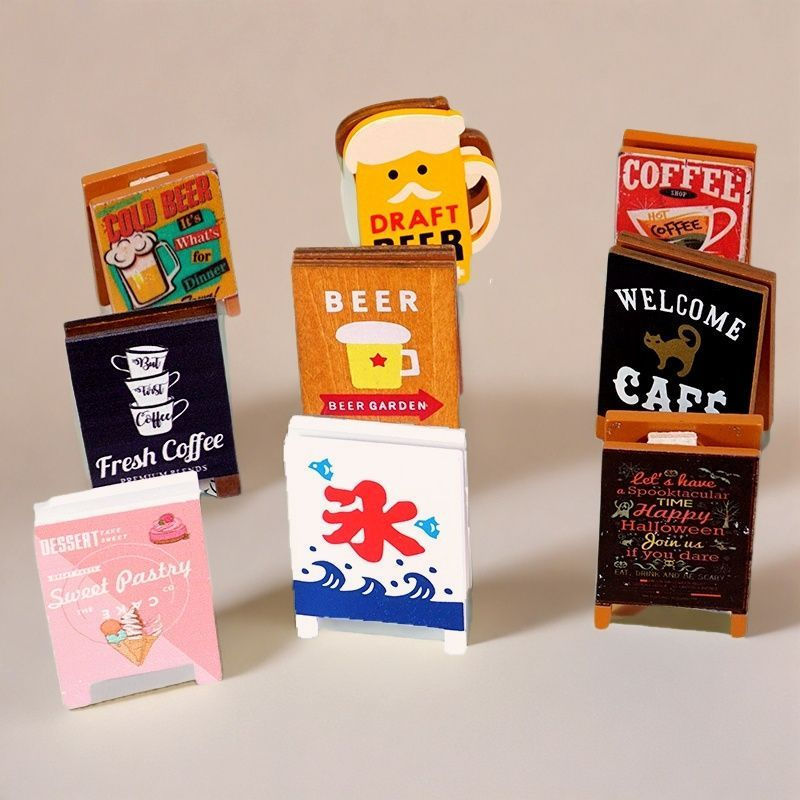 Miniature food toy accessories for decorations diy New miniature doll10y House signboard interior de