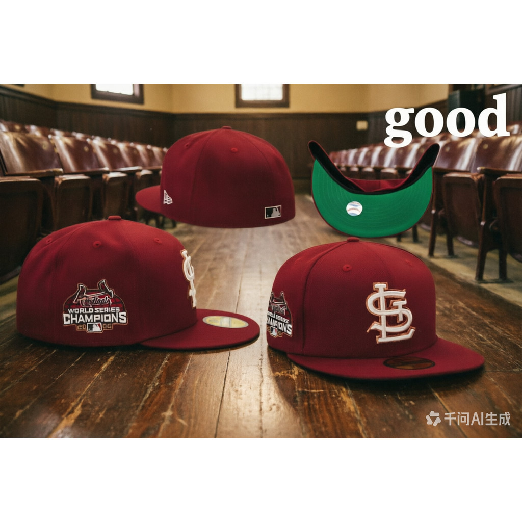 Mũ bóng chày bán chạy, New Era St Louis Cardinals Smooth Red 59FIFTY, World Series Champions 2006 Ed