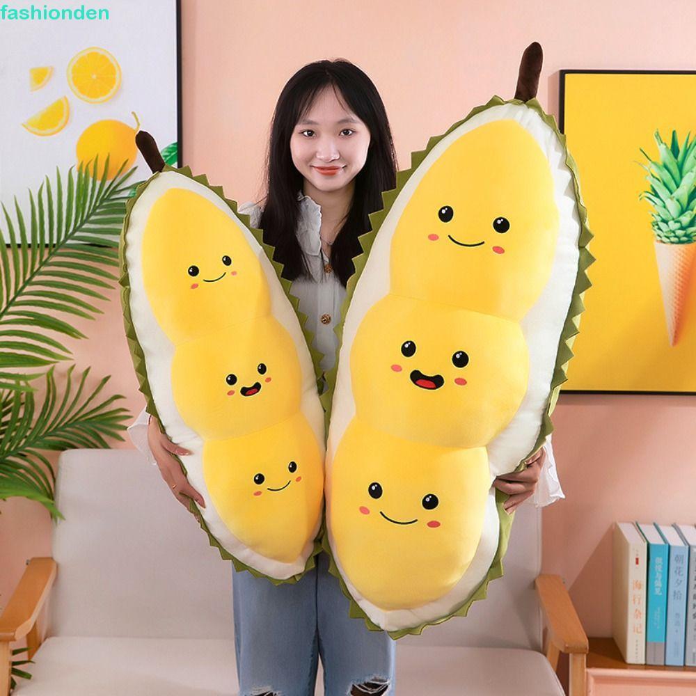 FASHIONDEN Durian Ôm Gối, Bộ Sưu Tập Mềm Trái Cây Durian Sang Trọng Gối, Hoạt Hình Lông Tơ Appease 3