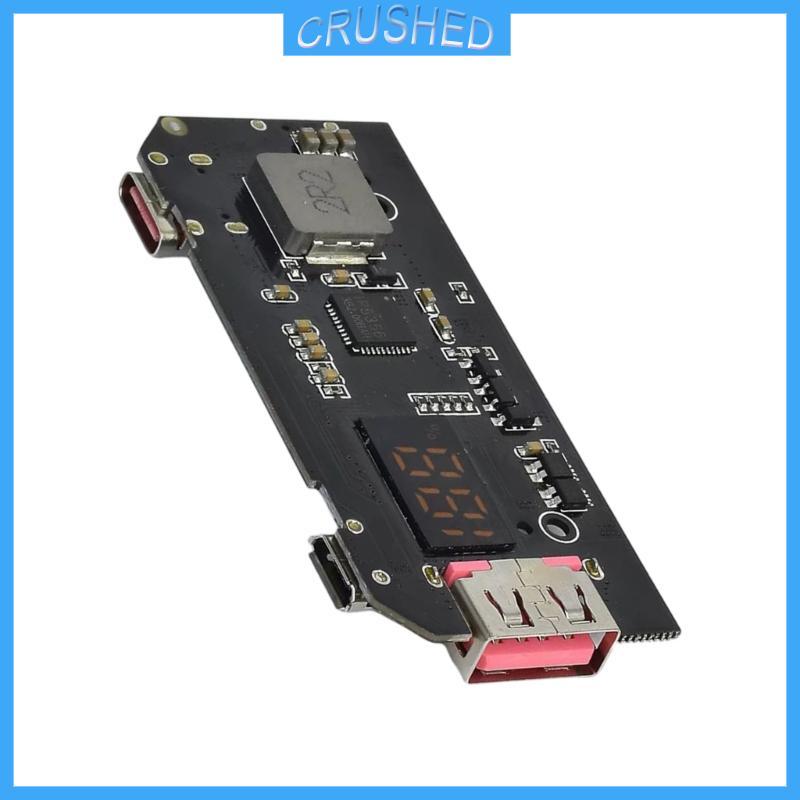 Mô-đun mạch cấp nguồn Crush IP5356 với cổng USB C và màn hình kỹ thuật số