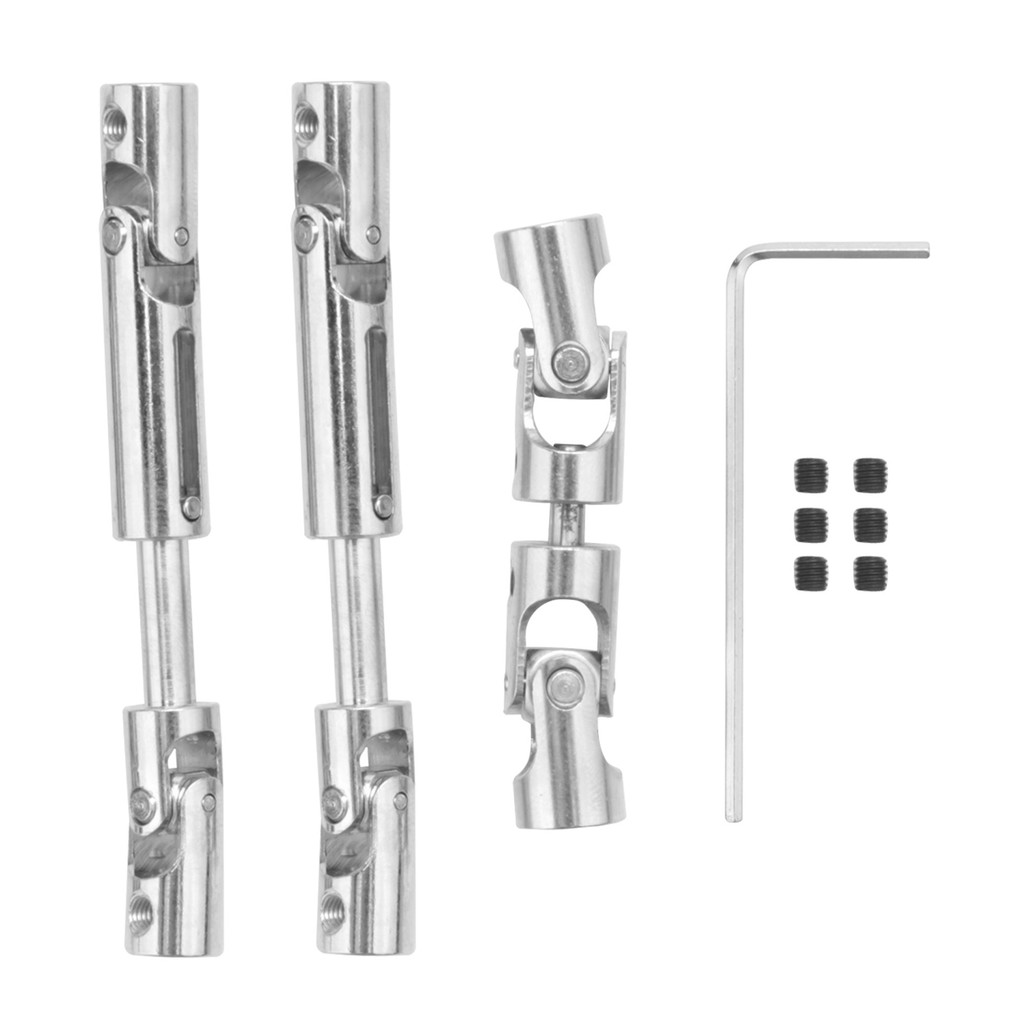 3 Chiếc Trục Truyền Động Kim Loại CVD Cho WPL B16 B36 JJRC Q60 Q63 Q64 Fayee FY004 MN-77 6WD 6X6 RC 