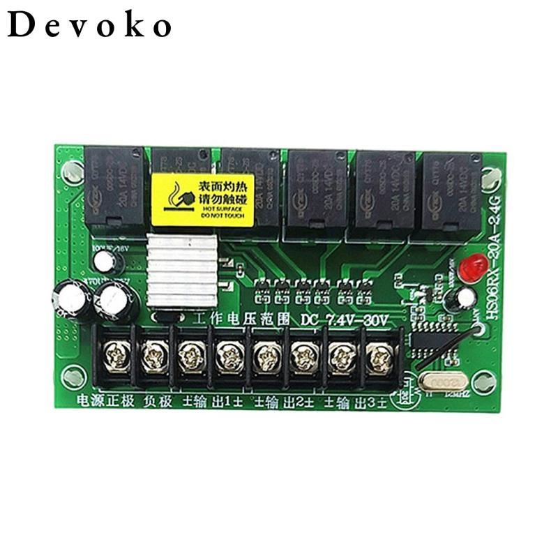 Bộ nhận bộ điều khiển không dây 20A 7.4V-30V Đồ chơi RC DIY Thay thế Accs