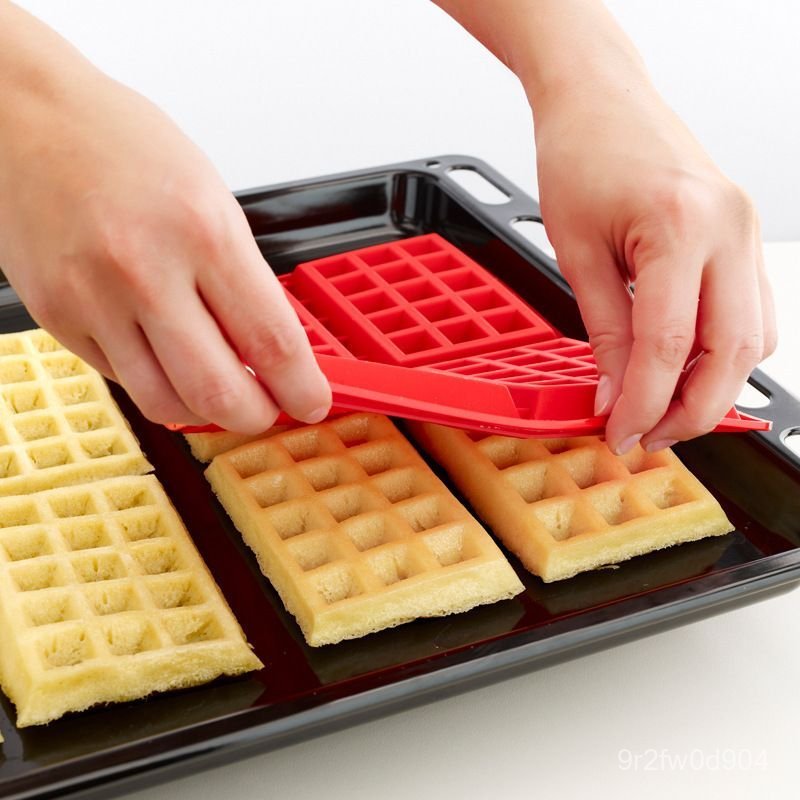 Khuôn làm bánh quy waffle bằng silicon Khuôn bánh muffin Dụng cụ làm bánh nhà bếp khuôn bánh waffle 