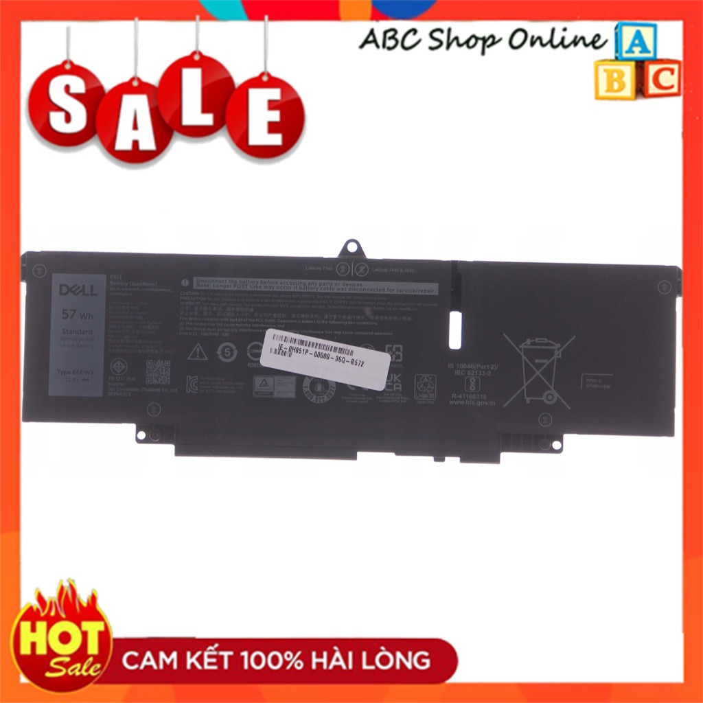 Pin Laptop Dell Latitude 7340 7440 7640 047T0 WW8N8 0HYH8 P175G P176G