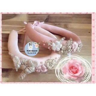 Hoa thêu ruy băng dùng đính kết áo dài, váy cưới, đồ thời trang và đồ Handmade