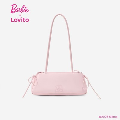 Barbie™ X Lovito Túi tote màu hồng thanh lịch có nút thắt dành cho đi học/sinh viên đi làm/đi làm hằng ngày dành cho nữ LBL2AD010