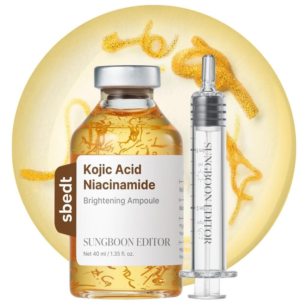 SUNGBOONEDITORGlowIntensiveKojicAcidAmpoule, Radiance-BoostingSerumforFacewithKojicAcid, Nghệ & PHA,