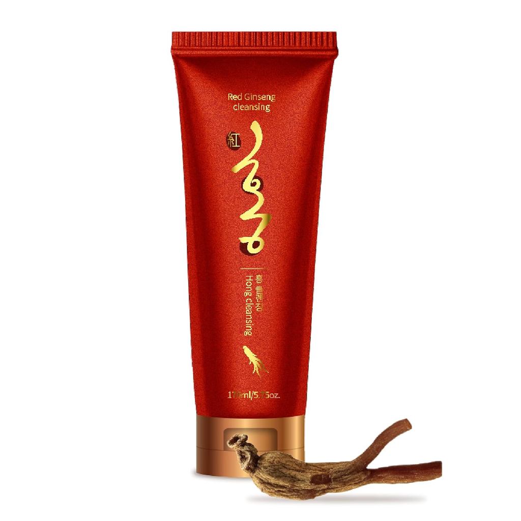 Korean Red Ginseng Foam Cleanser 170ml Deep Clean & Moisture Daily Cleanser Foam 20,000PPM RED Ginse