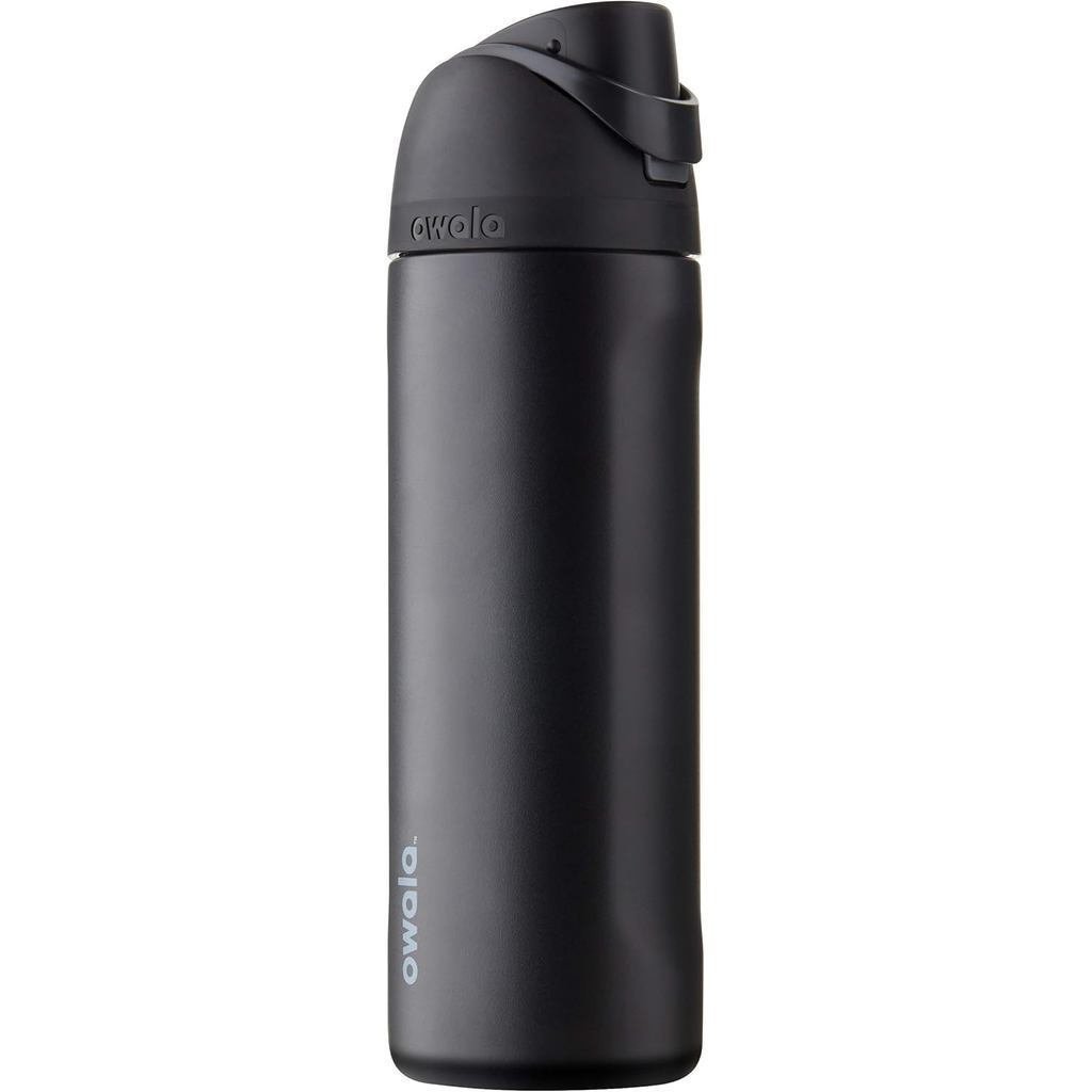 OwalaFreeSipInsulatedStainlessSteelWaterBottlewithStraw,BPA-FreeSportsWaterBottle,GreatforTravel,24O