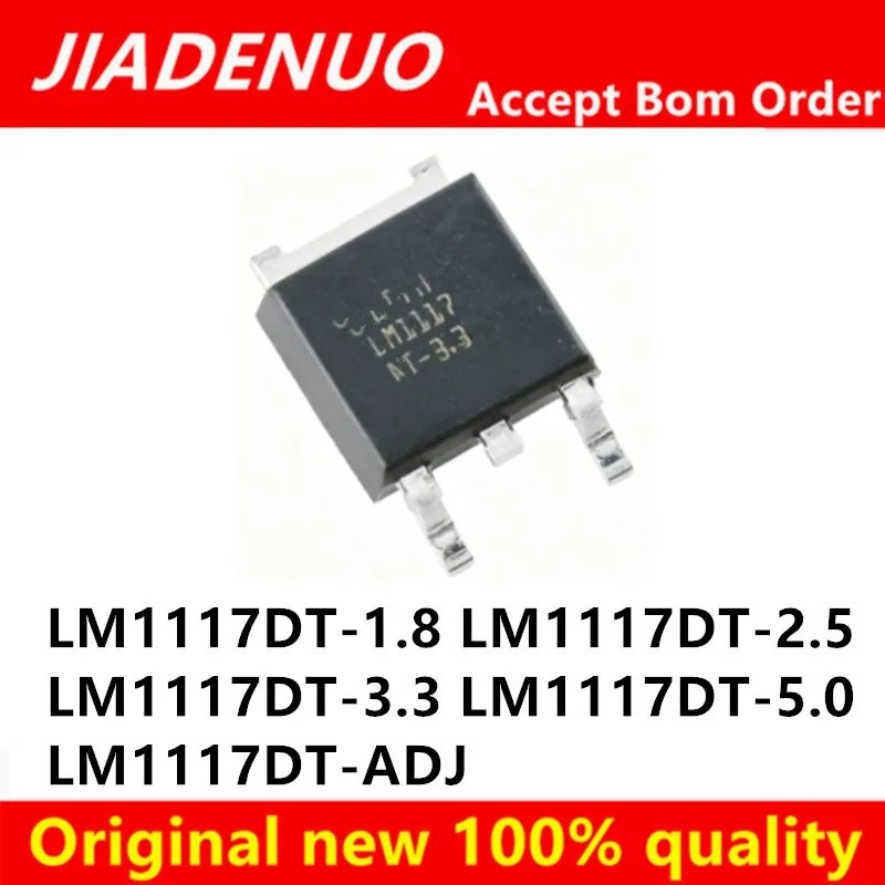 (5 chiếc) 100% NewLM1117DT LM1117 LM1117DT-3.3 LM1117DT-1.8 LM1117DT-2.5 LM1117DT-5.0 LM1117DT-ADJ T