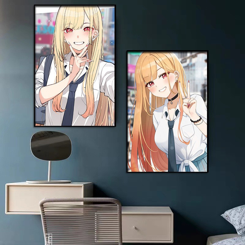 Vải treo tường poster anime Kitagawa Kaimu, búp bê mặc đồ, yêu nhau, vải trang trí phòng ngủ cô gái 