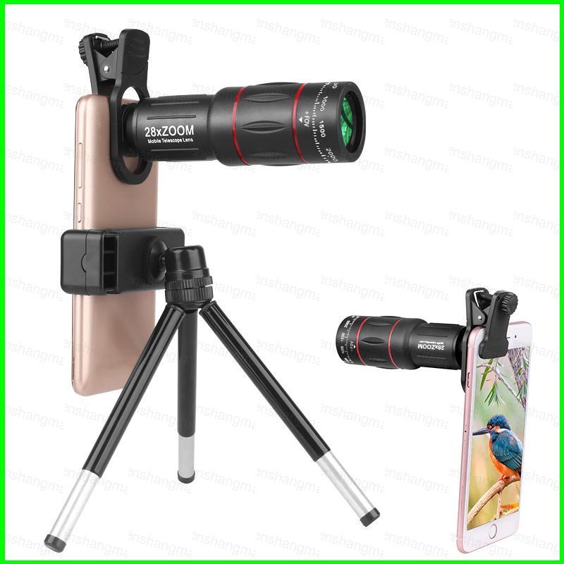 PS1 18X 28X 36X Điện Thoại Di Động Bên Ngoài Ống Kính Telephoto Độ Nét Cao Kính Thiên Văn Một Mắt Du