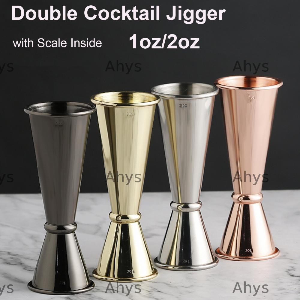 AHYS 1oz 2oz Double Cocktail Jigger Double Bartender Drink Measure Cup Thép không gỉ