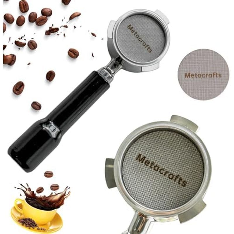 Espresso Portafilter 51mm Bottomless - Compatible for 51 mm Delonghi EC0680, E0685, SMEG & EUPA Coff