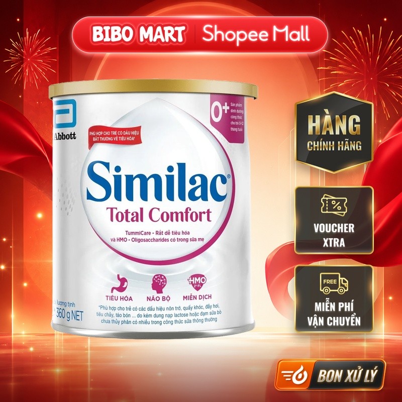 [KOL] Sữa bột Similac Total Comfort 0+ 360g Cho Bé Từ Sơ Sinh - BM002