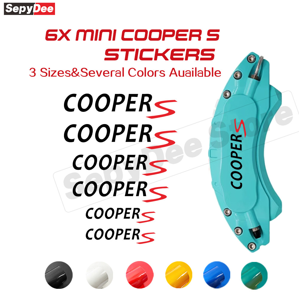 Má Phanh Xe Đề Can Cho MINI Cooper S Biểu Tượng Dán Vinyl Chịu Nhiệt Cao Phù Hợp Với MINI Cooper S C