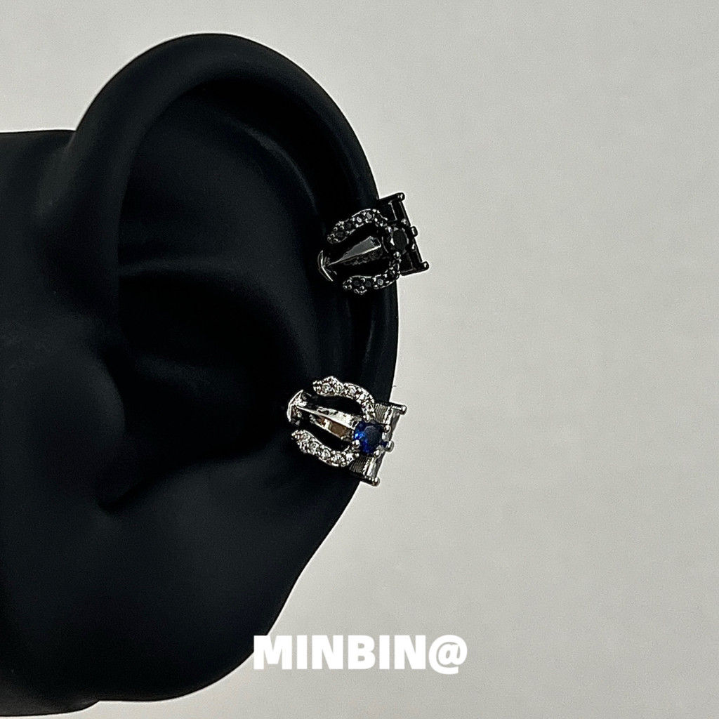 Flash Diamond Aquaman Trident Ear Clip ins Niche Design Cao Cấp Phù Hợp Với Không Xuyên Tai Kẹp Nam 