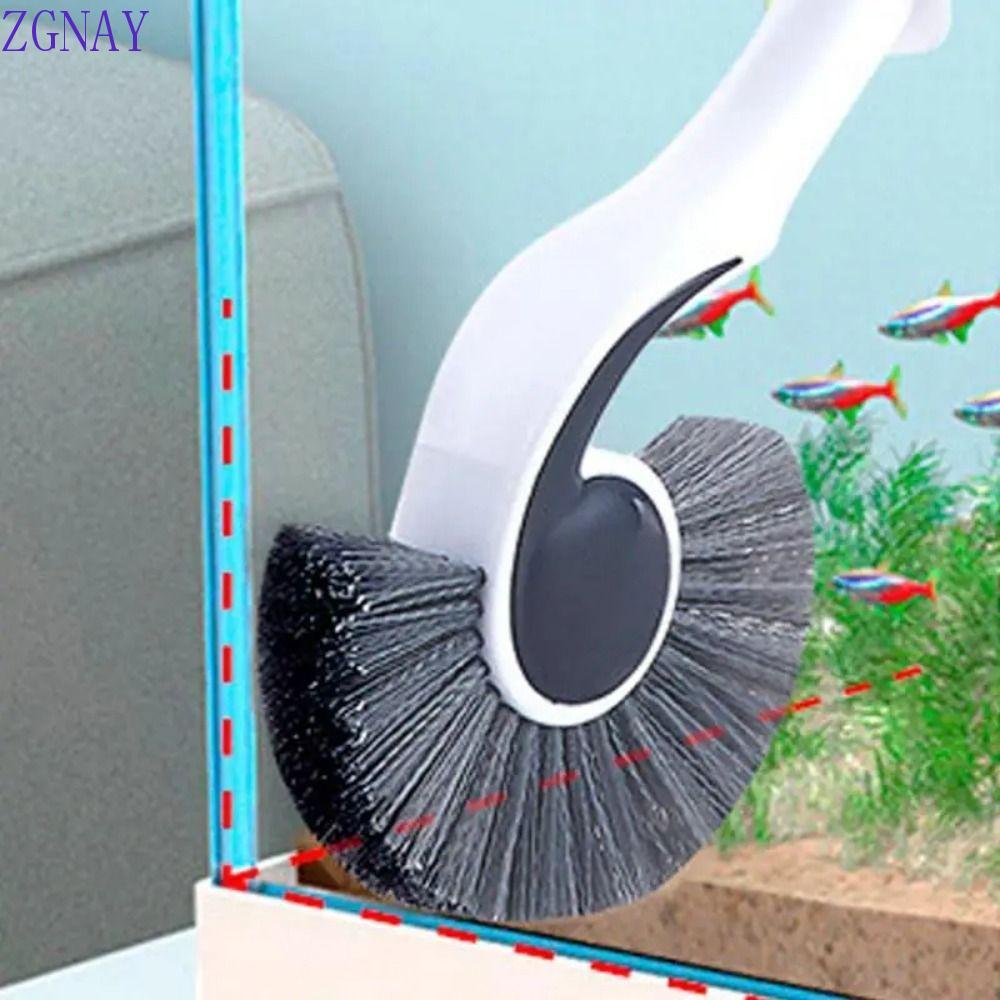ZGNAY Máy chà bể cá ZGNAY, Dụng cụ làm sạch bể cá bằng nhựa hiệu quả cao, Phụ kiện bể cá Tay cầm dài