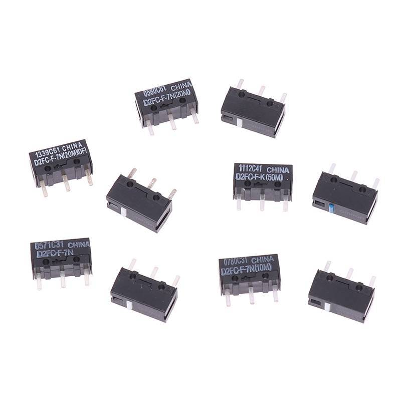 [Tech] 2 Chiếc Chuột Micro Switch D2FC-F-7N 10M 20M D2FC-F-K (50M) -RZ D2F D2F-01 D2F-01F D2F-L D2F-