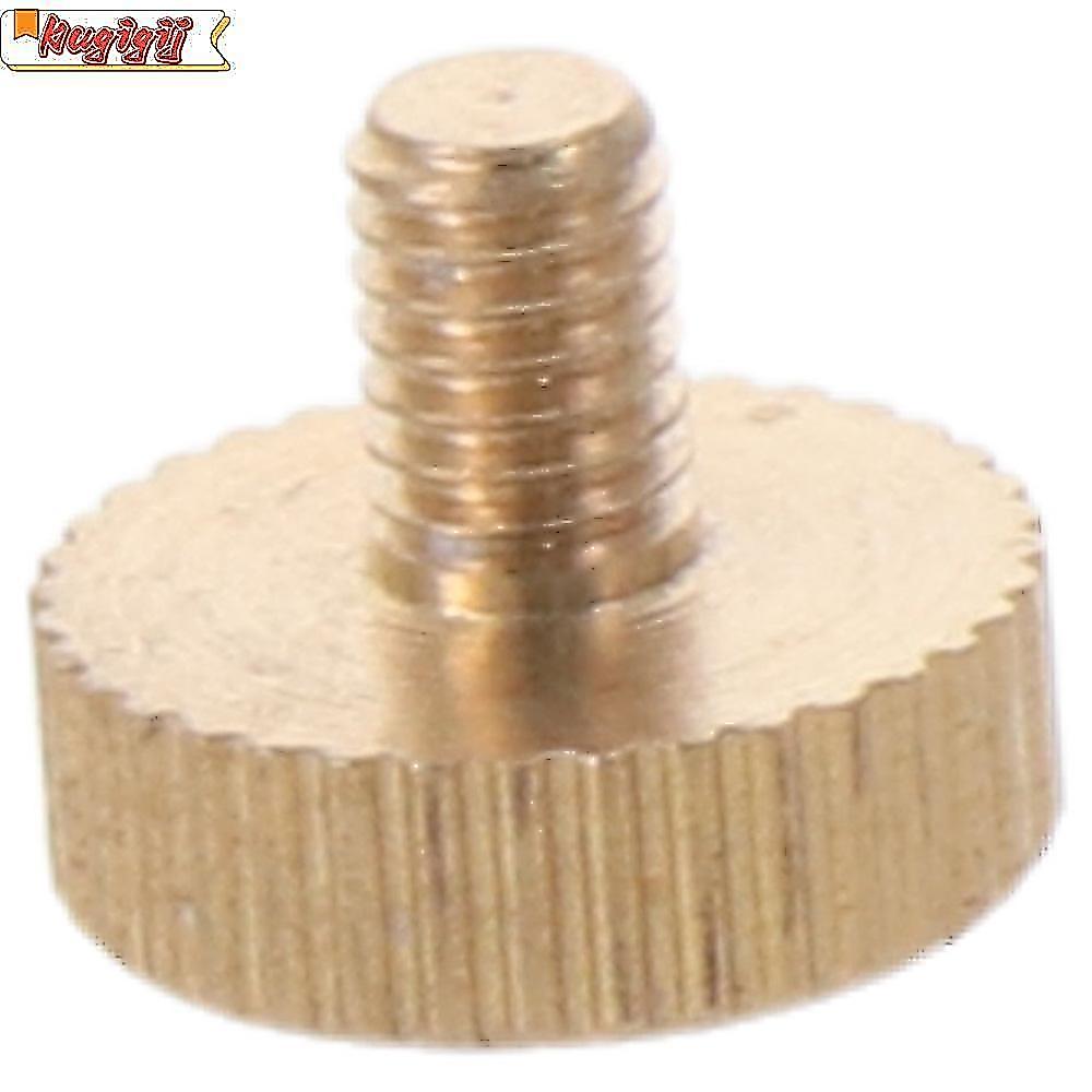 KUGIGIML 5 Ốc vít ngón tay cái có dây, Đầu phẳng bằng đồng M4x 6-14mm, Bu lông đồng thau phẳng điện 