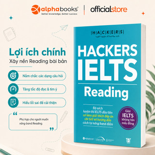 Sách - Hackers IELTS Reading – Kèm Chiến Lược Và Lời Giải Chi Tiết (Gamma Books)