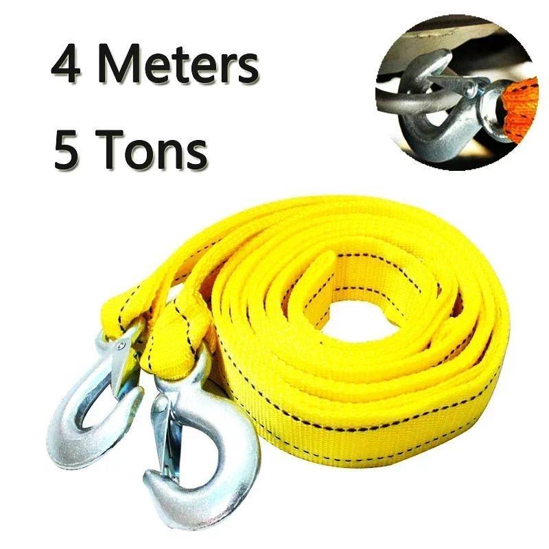 1 Chiếc 3M / 4M Xe Kéo Cáp Hạng Nặng 3Ton / 5Ton Xe Dây Kéo Kéo Dây Dây Móc Van Phục Hồi Đường Phụ K