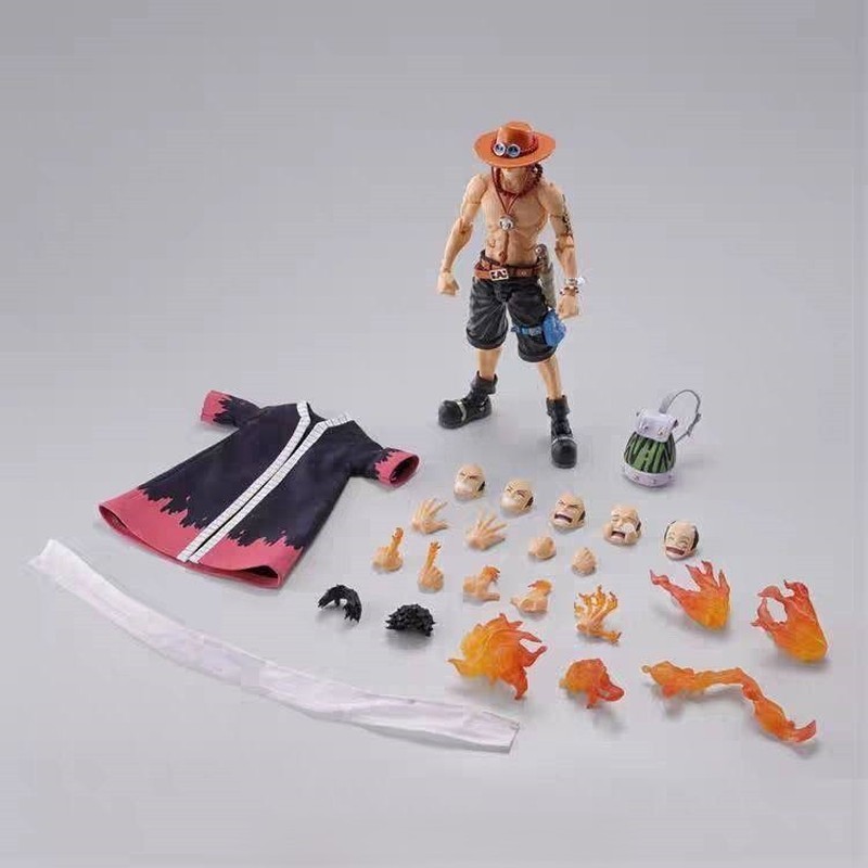 One Piece One Piece SHF Fire Fist Ace Trang trí thực hành Luffy Zoro Model One Piece