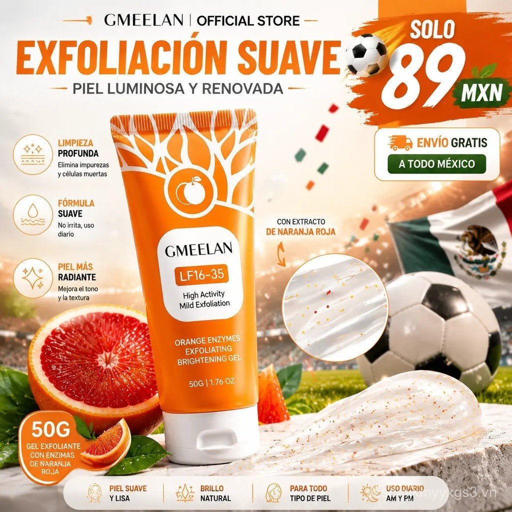 [Miễn phí vận chuyển] Gel tẩy tế bào chết GMEELAN Orange Enzymes 50G