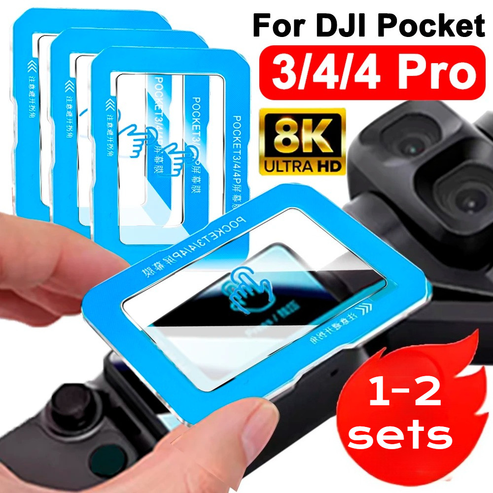 1-2 Bộ Dành Cho DJI Osmo Pocket2 Pocket3/4 Camera LCD HD Kính Bảo Vệ Màn Hình Cho DJI Osmo Pocket 2 