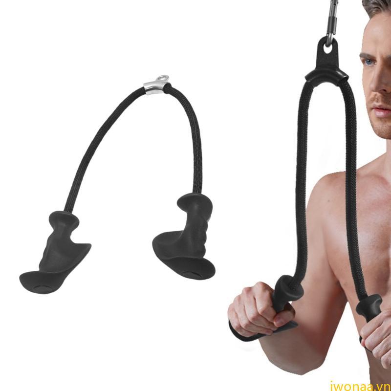 IWO Ergonomic Tricep Rope Cable Attachment Ergonomic Triceps Dây kéo xuống đính kèm với tay cầm cao 