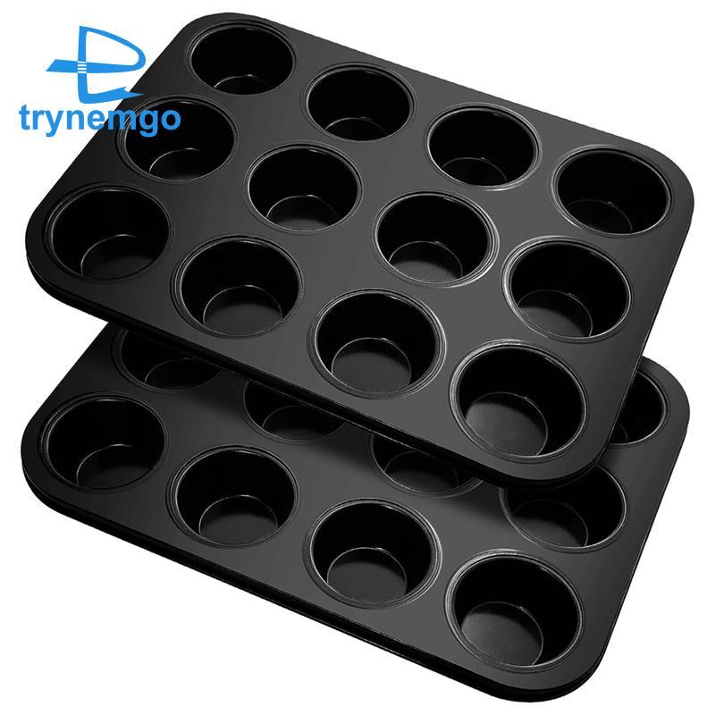 Muffin Khuôn Nướng Gói 2 Cho 12 Muffin, Khay Muffin Phủ Chống Dính