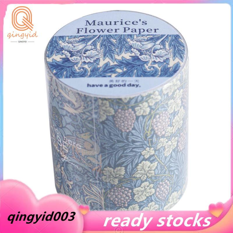 JIANWU Maurice 'S Flower Paper Series Vintage Plant Phong Cảnh Cắt Băng Họa Tiết Hoa Chất Liệu Thiết