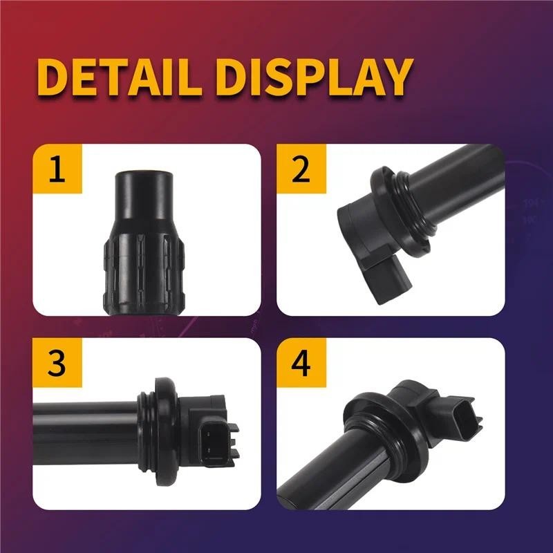 A28G-4PCS Cuộn Dây Đánh Lửa F6T568 Dành Cho Xe Yamaha YZF R1 2007 2008 4C8-82310-00-00 4C8 82310 00 