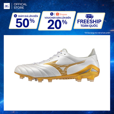 Giày Bóng Đá UNISEX Mizuno MORELIA NEO IV ELITE - Trắng Vàng Gold - P1GA263250