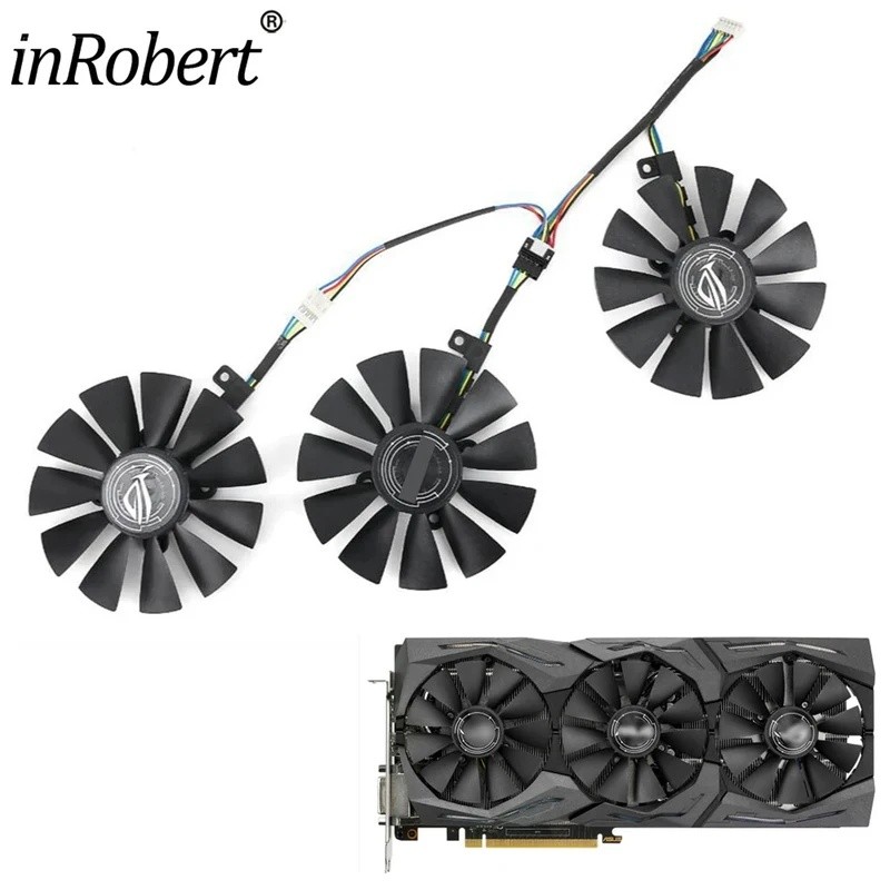 ANew 87mm T129215SU Quạt Làm Mát Cho ASUS Strix RX480 RX 580 GTX 980Ti R9 390 390X GTX 1060 1070 108