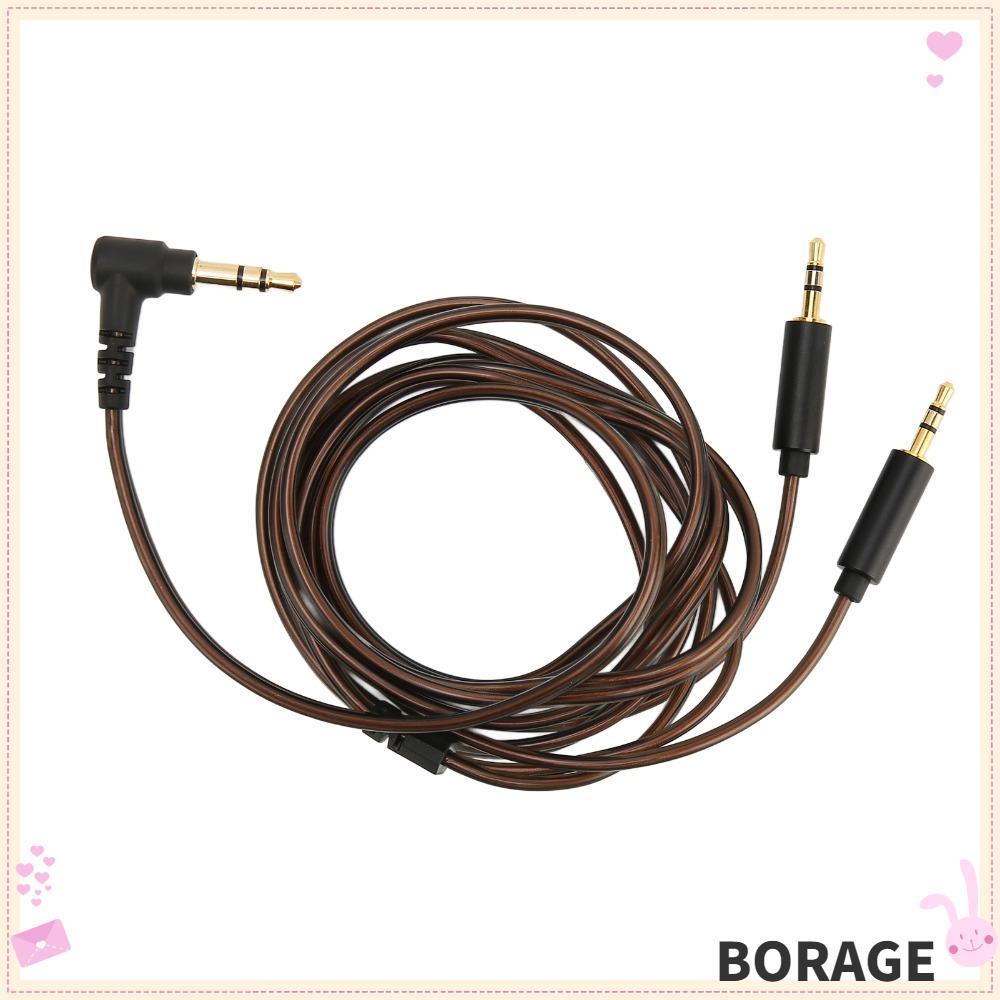 Cáp thay thế tai nghe BORAG, Cáp Aux 120cm / 47.2in linh hoạt, 3.5mm đến Dual 2.5mm Plug and Play Nâ
