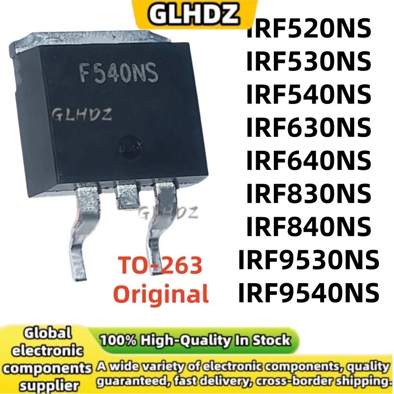 TO-263 5 Chiếc IRF520NS IRF530NS IRF540NS IRF630NS IRF640NS IRF830NS IRF840NS IRF9530NS IRF9540NS hà