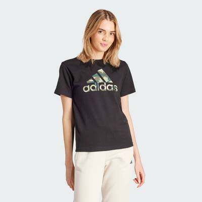 adidas Lifestyle Camo Graphic Tee Women Black IW5173