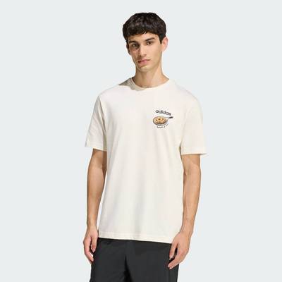 adidas Lifestyle Snack Cookie Graphic T-Shirt Men White KD3931