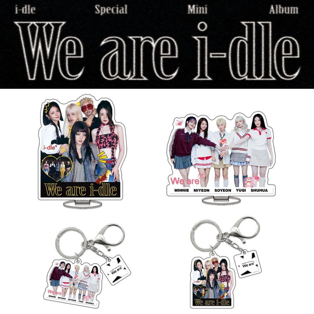 GIDLE Stand Album mới < We are > Móc khóa Song Yuqi i-dle Acrylic Móc khóa Đồ trang trí