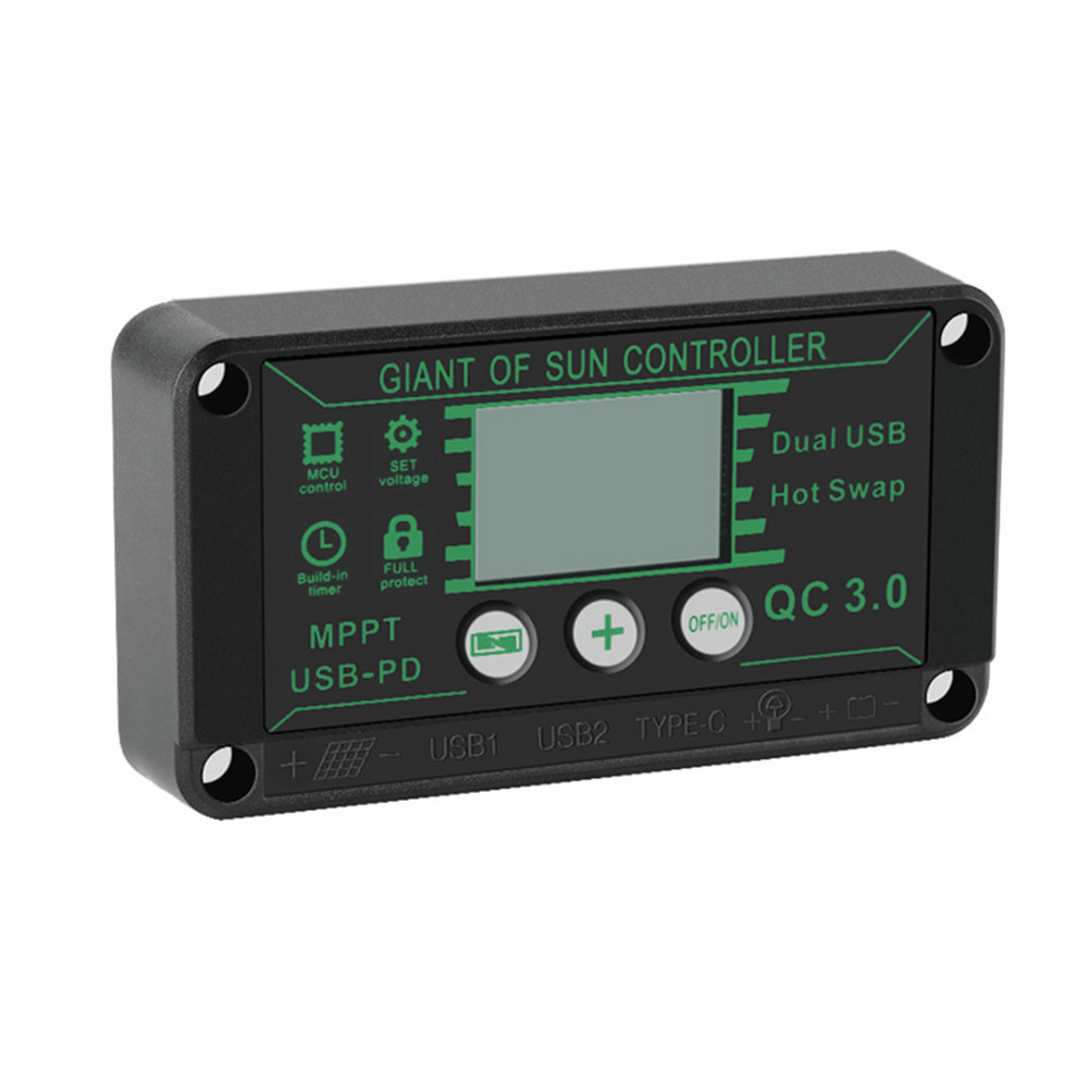 MPPT Charge Controller Black Efficient And Reliable Solar Panel Regulator