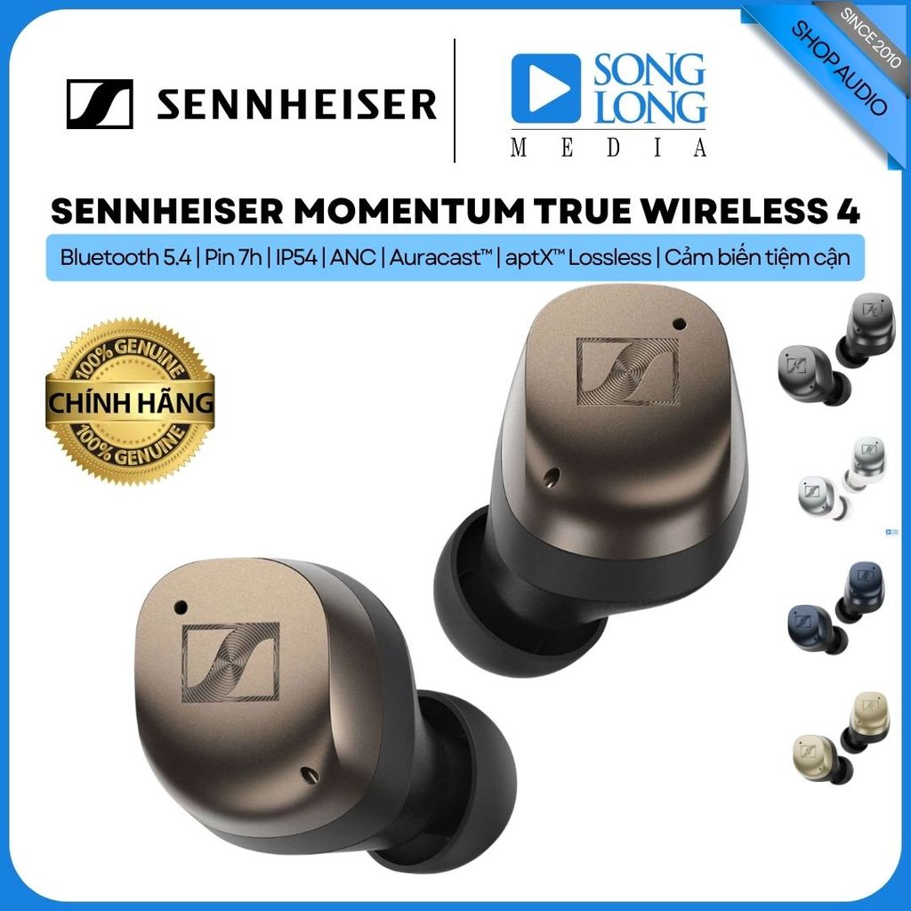 Tai nghe nhét tai SENNHEISER MOMENTUM TRUE WIRELESS 4 -  Hàng Chính Hãng - Songlongmedia