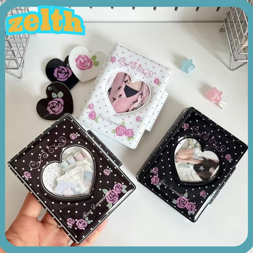 Album ảnh 3 Inch ZELLH, Nút chụp Photocard Binder Photocard Giá đỡ Photocard, Đa chức năng in hoa hồ