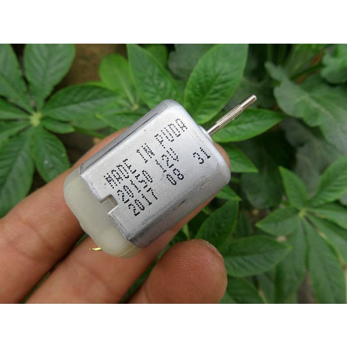 Jiangge 280 Flat DC Motor Mạnh Từ Carbon Brush Micro Motor Phụ Kiện Động Cơ Ô Tô 12V DIY