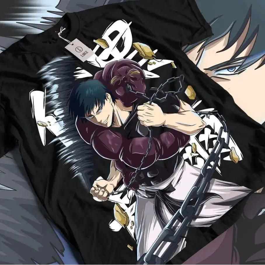 Jujutsu Kaisen Fushiguro Tojiro T-shirt Nhân Vật Đồ Họa Với Demon Đen Tay Ngắn Giày Đa Kích Thước