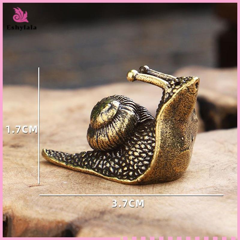 Eshylala Handmade Đồng Ốc Điêu Khắc Trà Mini Thú Cưng Zen Garden Quà Tặng 1 Món [MỚI]