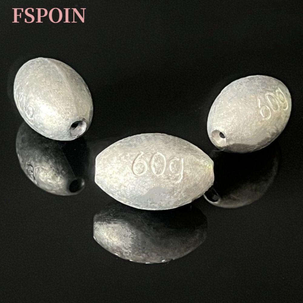 FSPOIN 20 / 40 / 60 / 80 / 100 Chiếc Chì Chì Câu Cá, 0.4g-4g Chì Câu Cá Trọng Lượng, 2023 Cá Chép Tr
