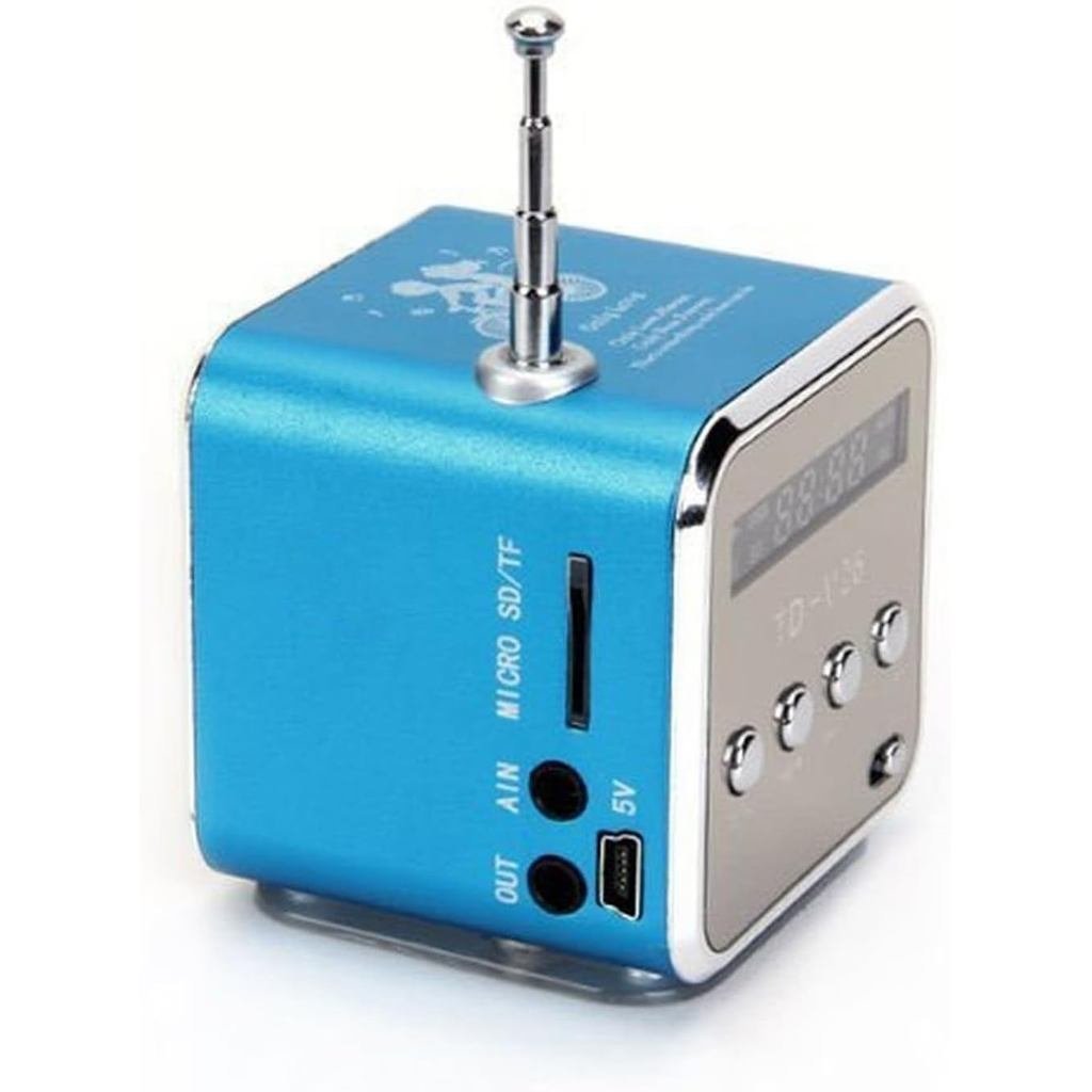 Bluetooth Speaker,Digital Mini Portable FM Radio Radio mini Speaker USB SD TF Card MP3 Audio Player 