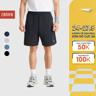 Quần short thể thao nam CANIFA quần đùi active mỏng nhẹ mát co giãn tốt 8BS26S003